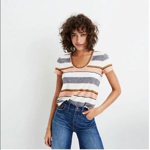 Sold out small scoop tee in cool color combo